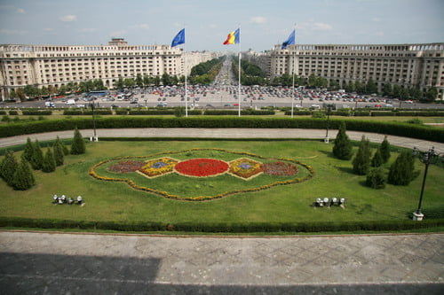 Casa Poporului Palatul Parlamentului - vedere de la balcon