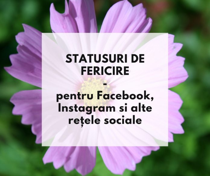 statusuri de fericire statusuri de fericire