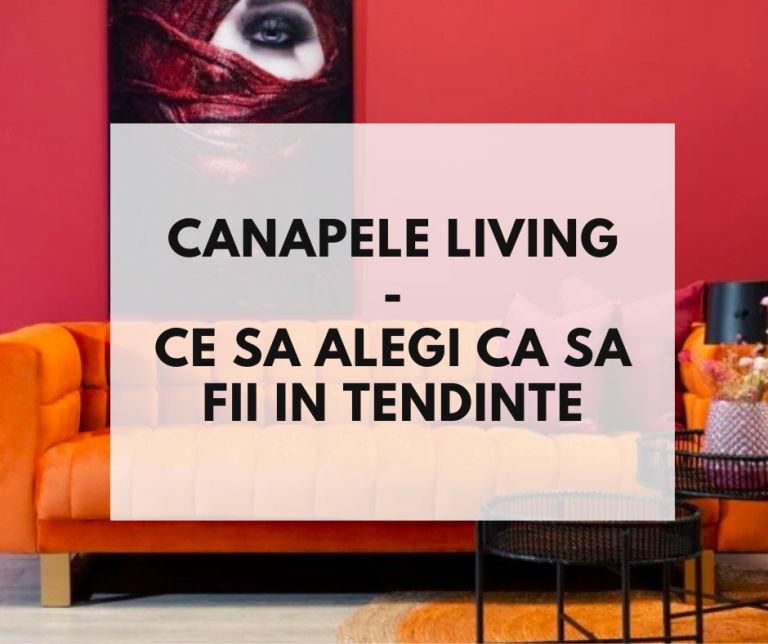 Canapele living – ce sa alegi ca sa fii in tendinte