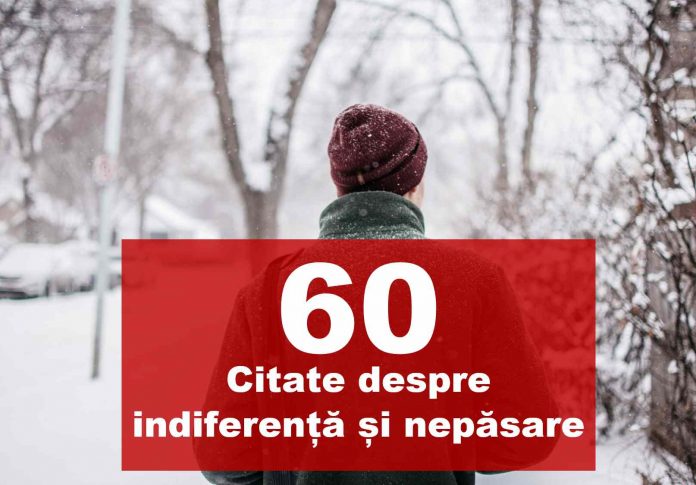 citate despre indiferenta