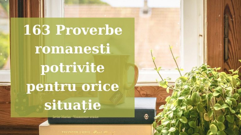 163 Proverbe romanesti potrivite pentru orice situație