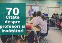 citate despre profesori si invatatori