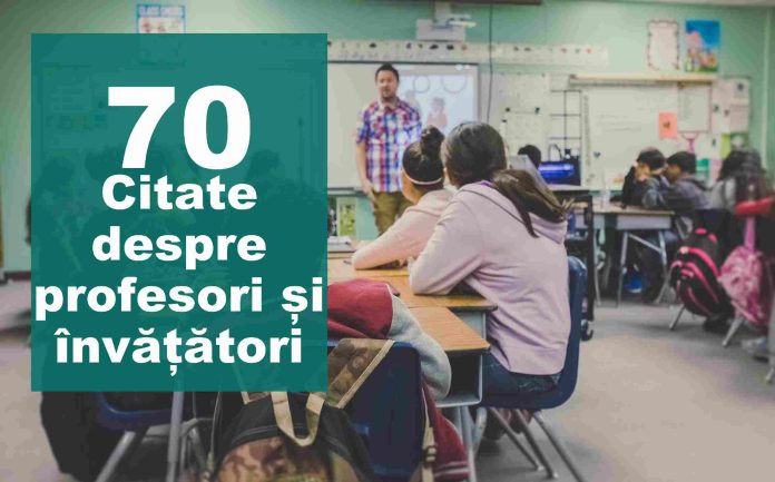 citate despre profesori si invatatori