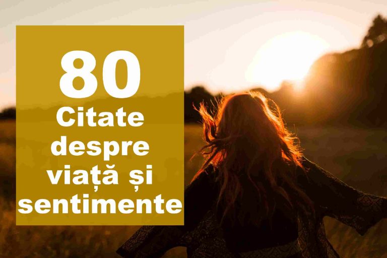 TOP 80 Citate despre viata si sentimente profunde